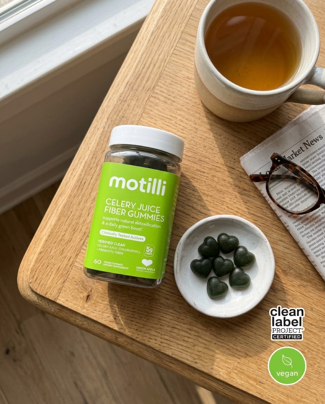 Buy 2 Get 1 Free Motilli Celery Juice Fiber Gummies